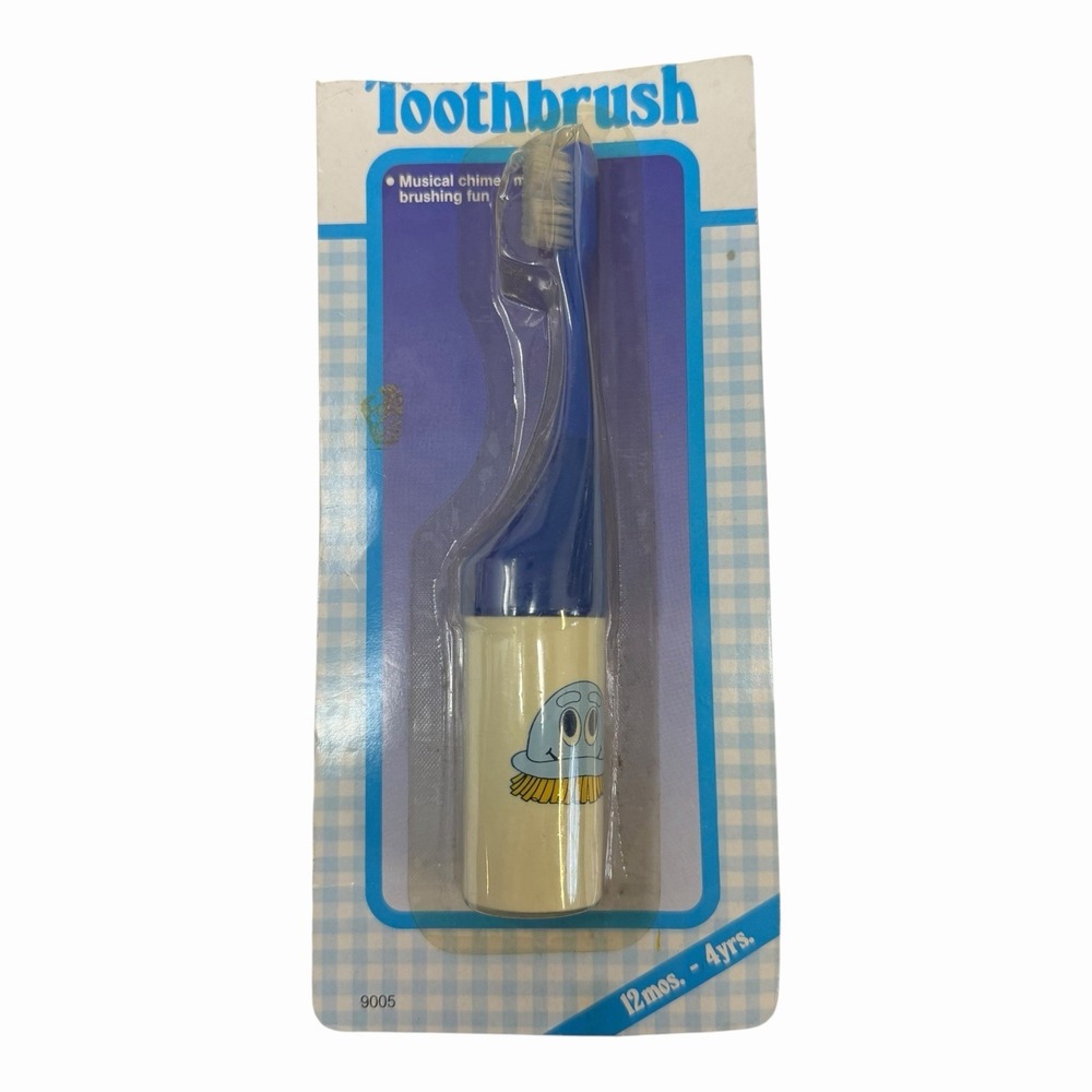 Vintage 1986 Playskool Musical Tooth Brush Scrubbing Bubbles‎ NEW OLD STOCK